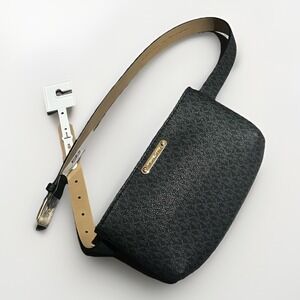 NWT Michael Kors Black‎ S /M Signature Belt Bag